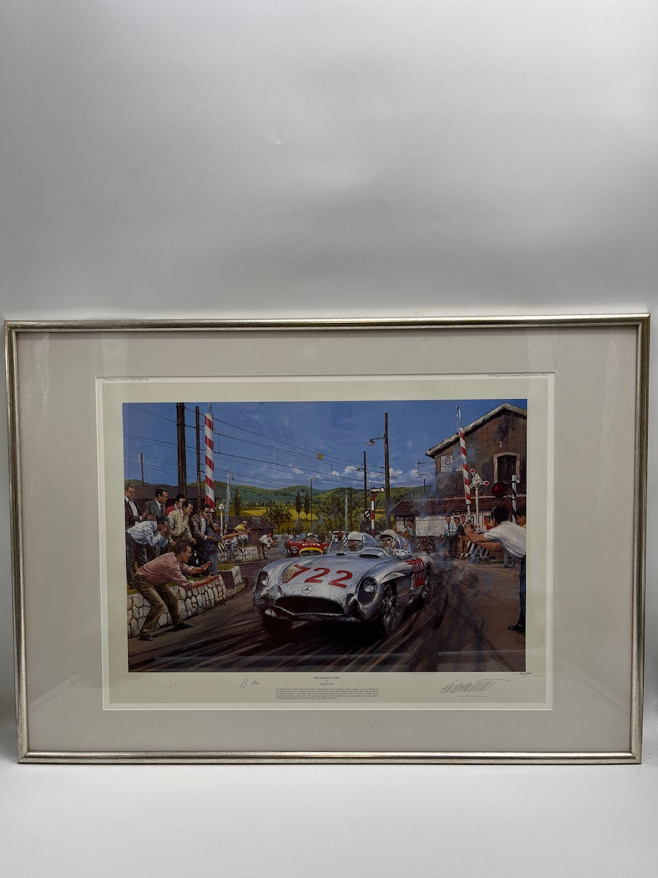 Nicholas Watts - "Mille Miglia 1955" Kunstdruck signiert Jenkinson und Moss