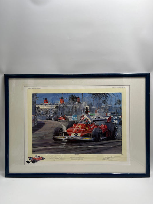 Nicholas Watts - "Regazzoni" Kunstdruck signiert Clay Regazzoni