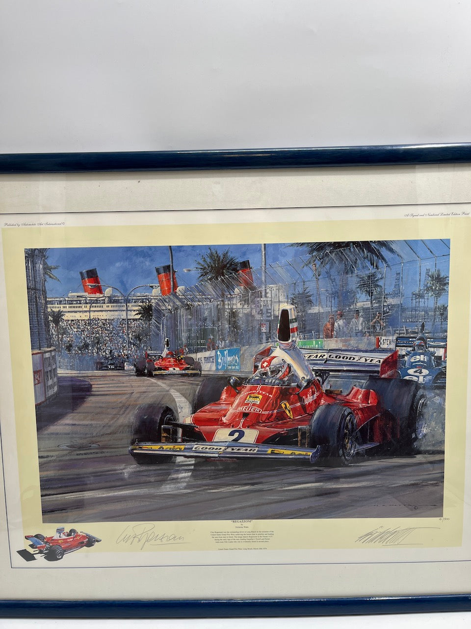 Nicholas Watts - "Regazzoni" art print signed Clay Regazzoni 