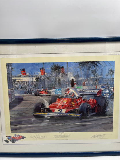 Nicholas Watts - "Regazzoni" Art print signed Clay Regazzoni