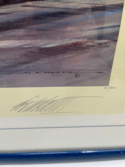 Nicholas Watts - "Regazzoni" Art print signed Clay Regazzoni