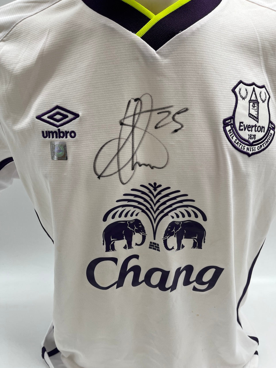 FC Everton Jersey Aaron Lennon signed autograph football England COA M