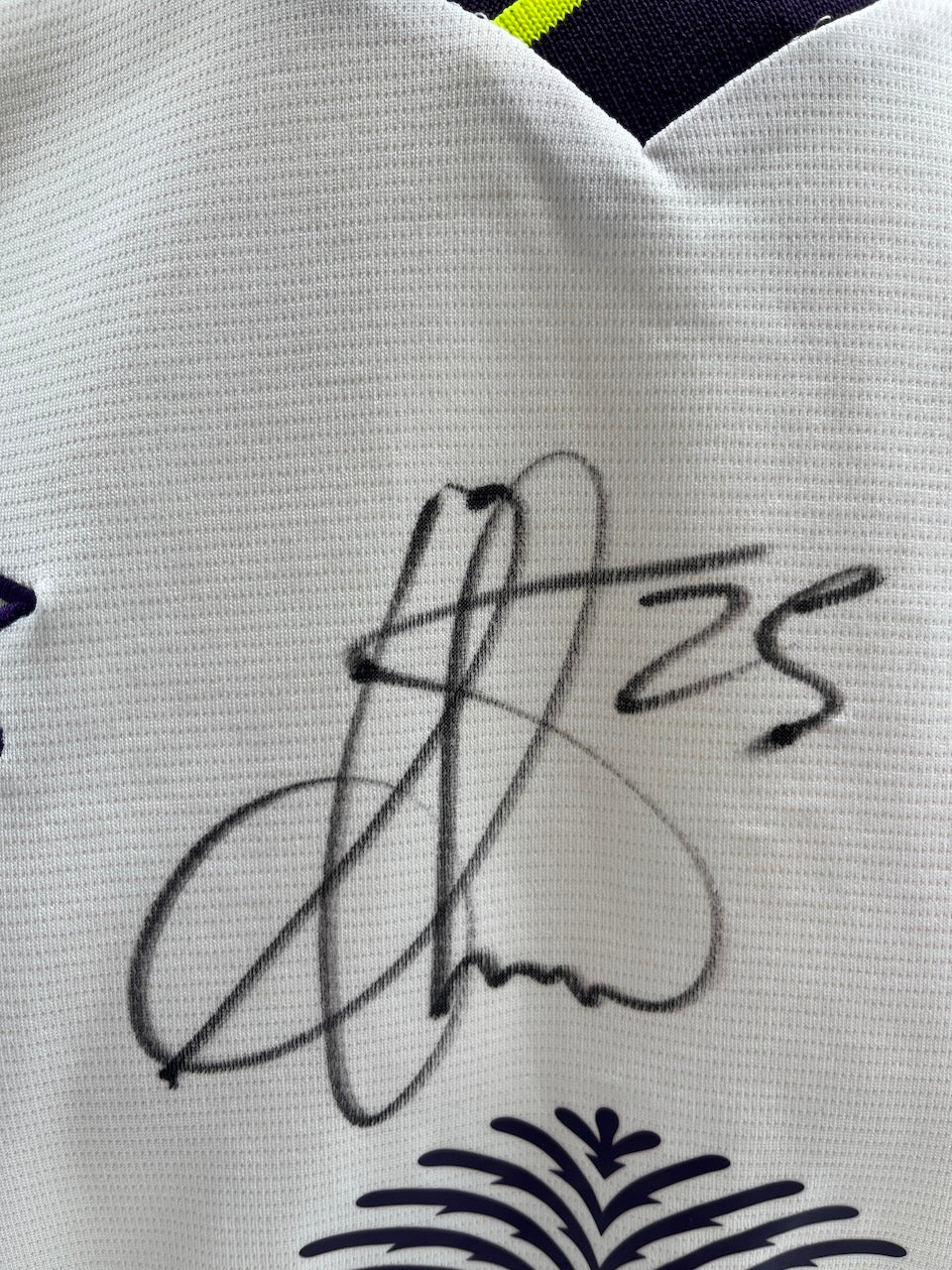 FC Everton jersey Aaron Lennon signed autograph soccer england coa m