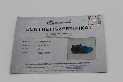 Fußballschuh Jonas Hector signiert Autogramm Deutschland Capelli Sport 37 1/2