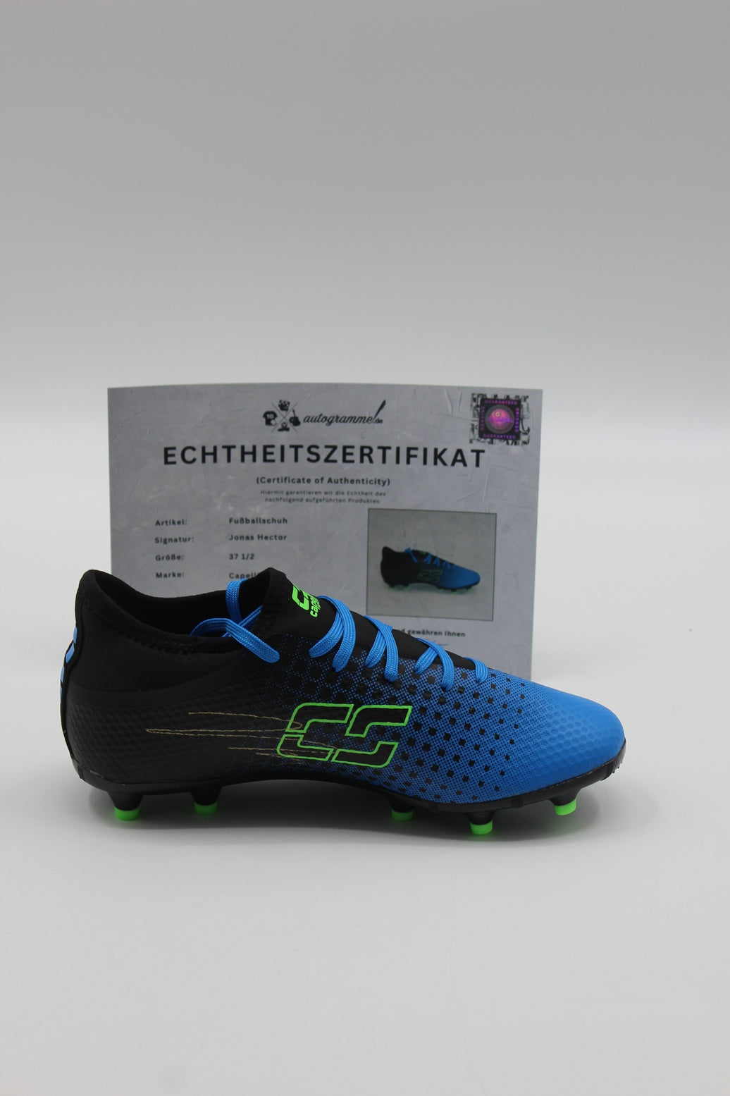 Fußballschuh Jonas Hector signiert Autogramm 1. FC Köln Capelli Sport 37 1/2