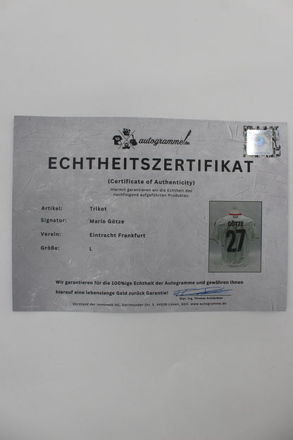 Eintracht Frankfurt Trikot Mario Götze signiert Autogramm Adidas neu L