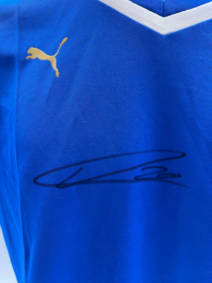 Italy women's shirt Vincenzo Grifo signed autograph puma new XL