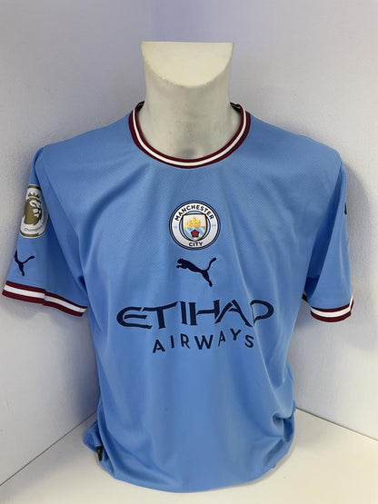 Manchester City Trikot Erling Haaland signed autograph football england puma l