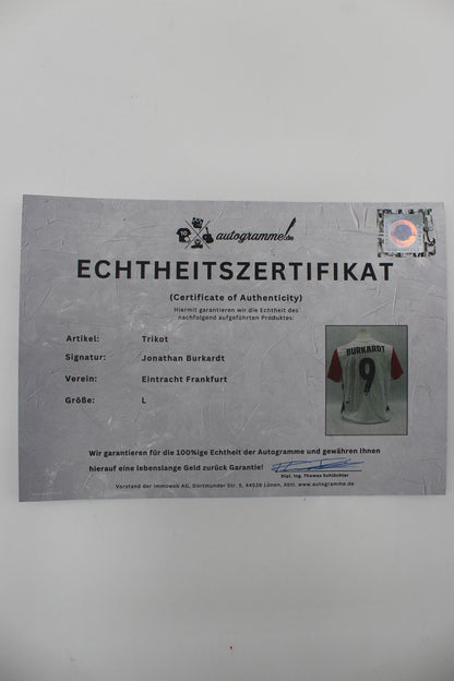 Eintracht Frankfurt Trikot Jonathan Burkardt signiert Autogramm Nike neu L