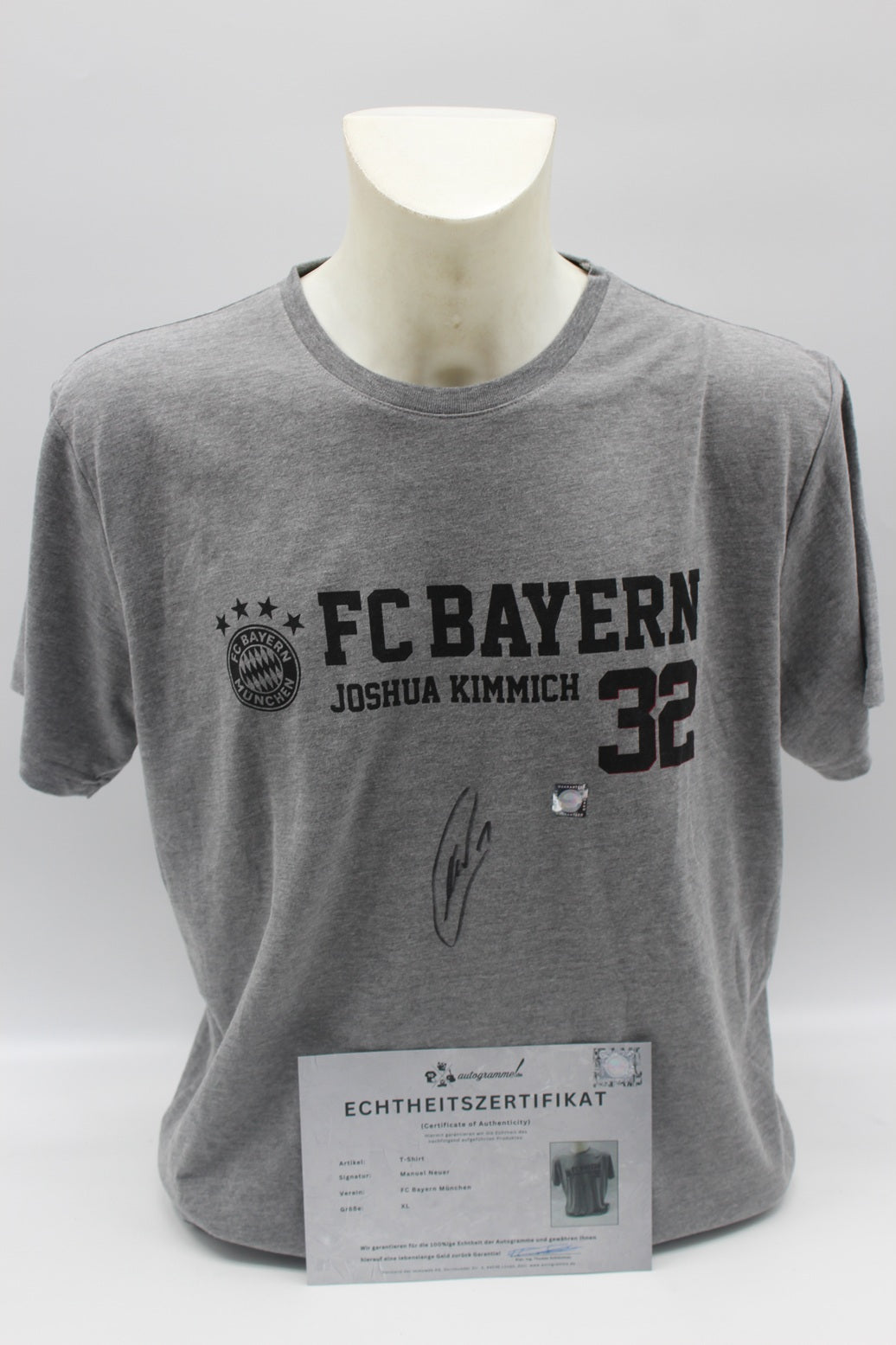 Bayern München Shirt Manuel Neuer signiert Autogramm FCB COA XL