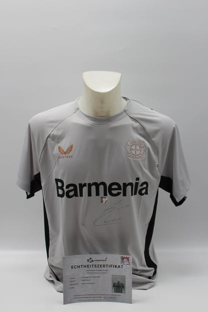 Bayer Leverkusen 24/25 Trainingsshirt Xabi Alonso signiert Castore L