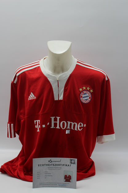 Bayern München 2009/2010 Trikot Arjen Robben signiert Autogramm Adidas COA 3XL