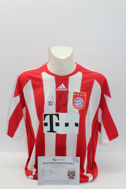 Bayern München 2010/2011 Trikot Arjen Robben signiert Autogramm Adidas COA XL