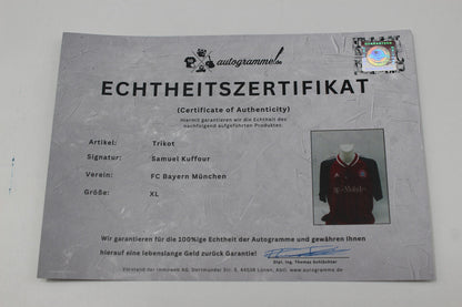 Bayern München 2002/2003 Trikot Samuel Kuffour signiert Autogramm Adidas COA XL