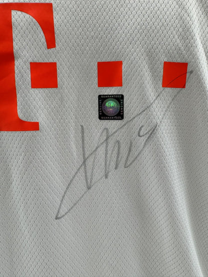 Bayern Munich training shirt Matthijs de Ligt signed COA adidas women's size XXL