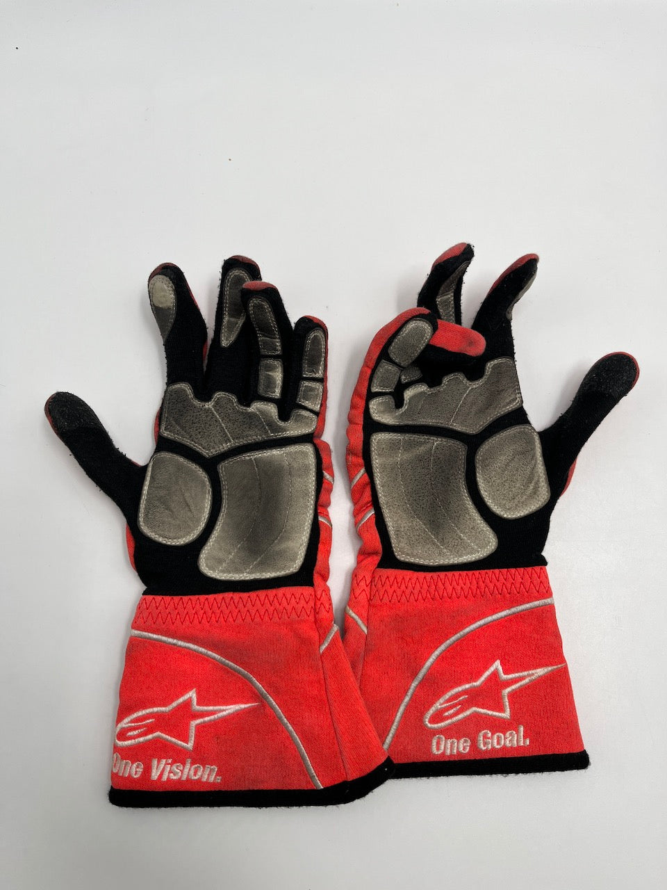 Michael Schumacher Formula 1 original worn driver gloves signed COA