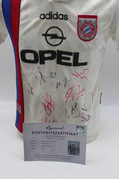 FCB Trikot 1996/1997 Teamsigniert Bayern München Adidas Neu 164