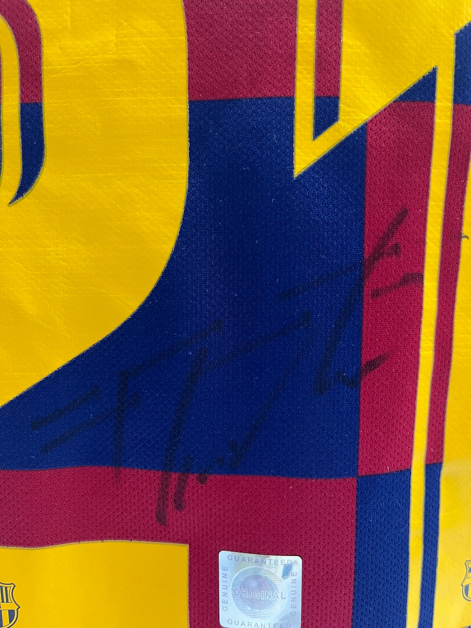 FC Barcelona Trikot Frenkie de Jong signiert Autogramm LaLiga Nike COA 158-170