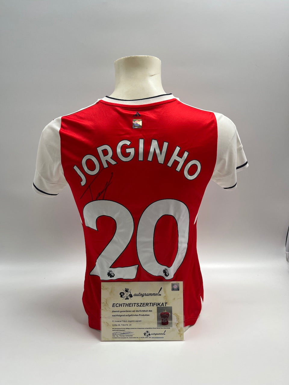FC Arsenal jersey jorginho signed Puma Coa autograph 36