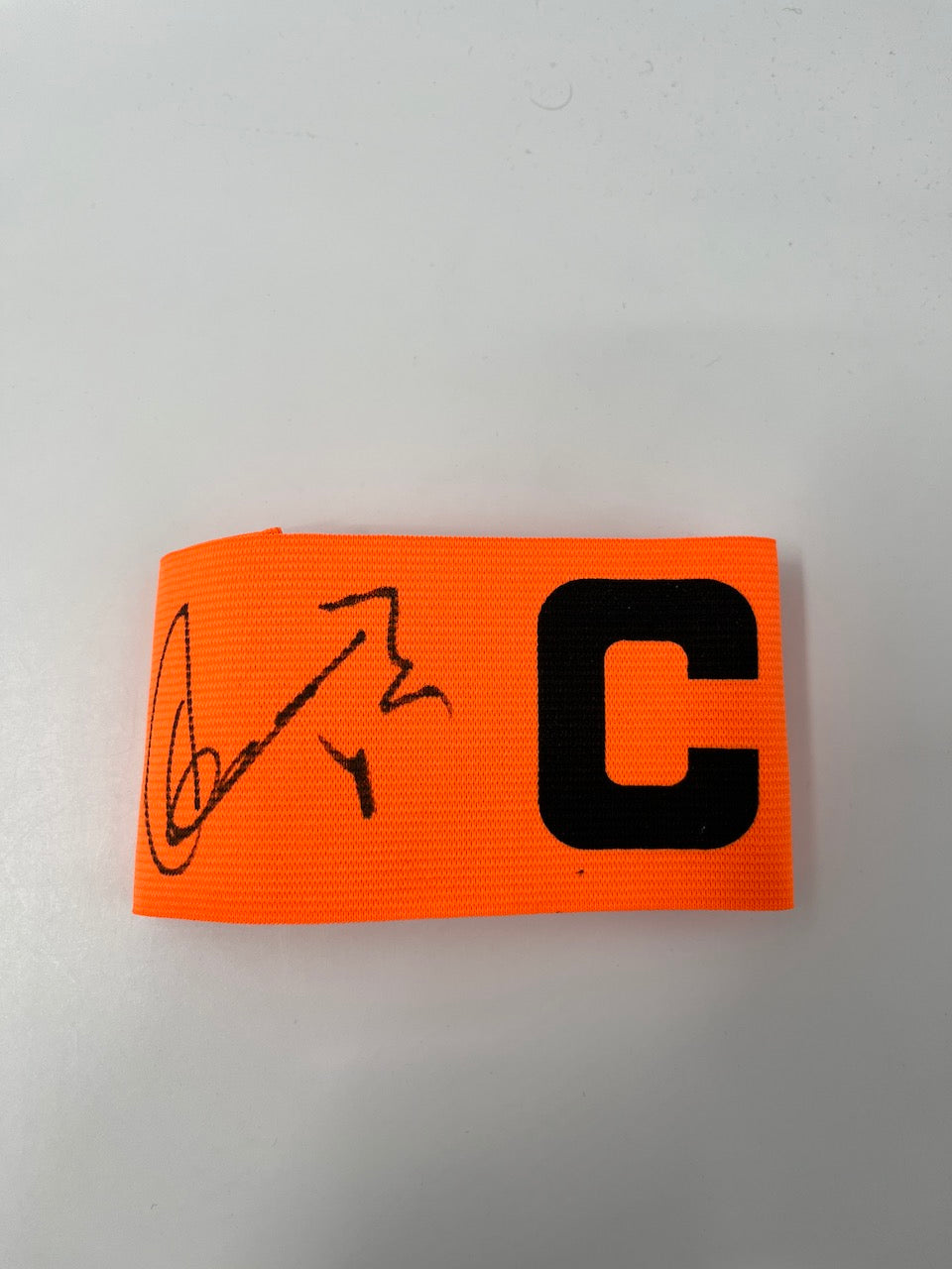 Captain's armband Wolfgang Overath signed in frame football autograph COA