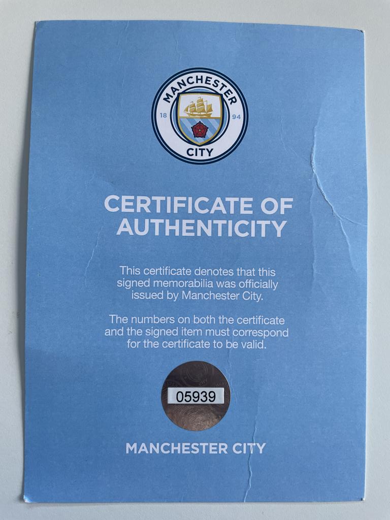 Manchester City Trikot Erling Haaland signed autograph football england puma l