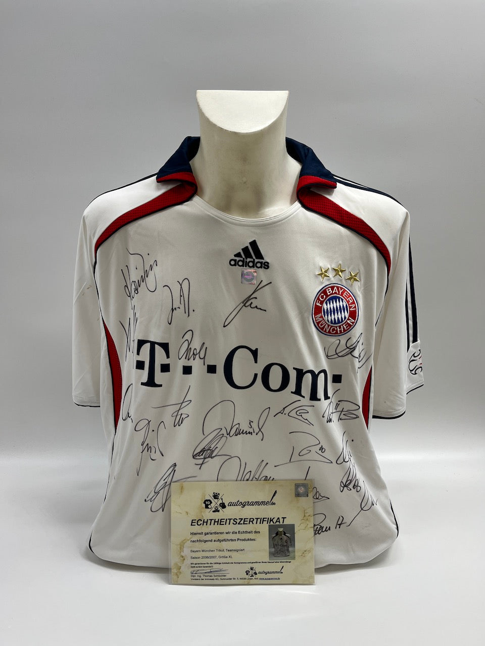 Bayern München Trikot 2006/2007 Teamsigniert Autogramm COA Adidas XL