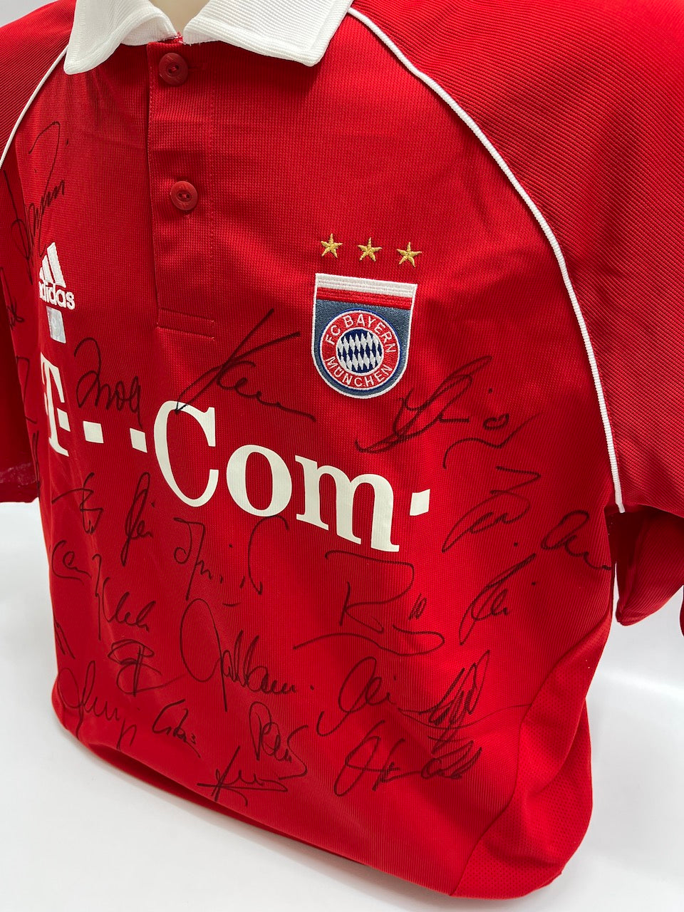 Bayern München Trikot persönlich signiert von Rainer Zobel Autogramm COA Adidas Größe 176