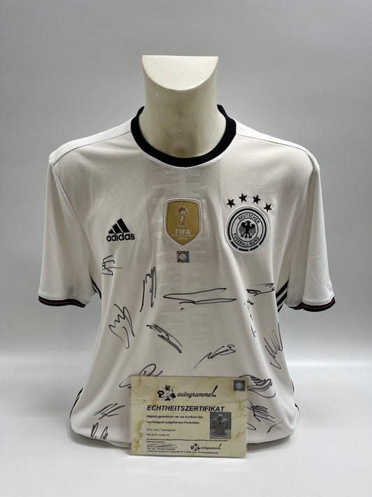 Deutschland Trikot EM 2016 Teamsigniert Autogramm DFB Adidas Neu COA XL