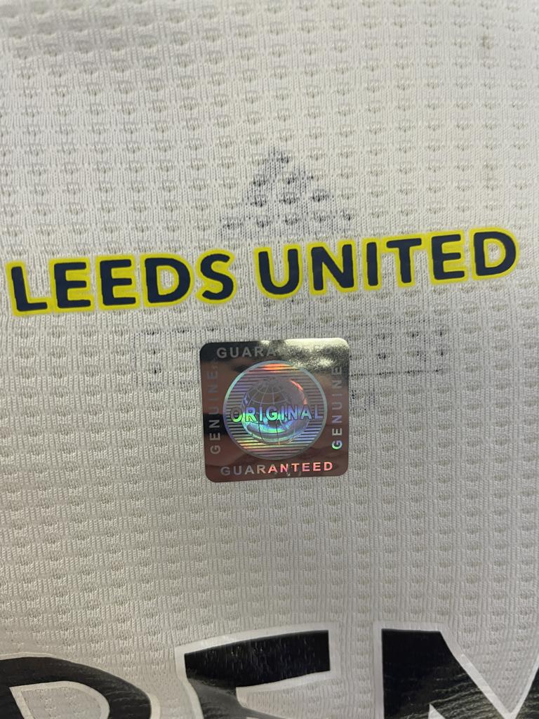 Leeds United Jersey Diego Llorente signed autograph football England Adidas M