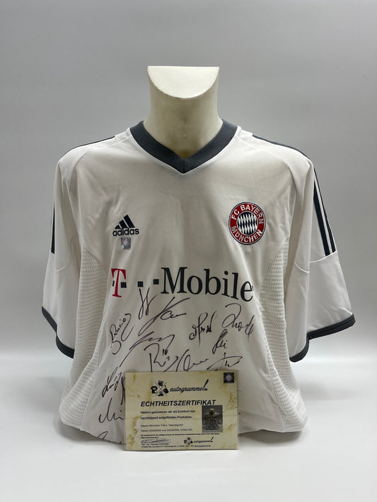 Bayern München Trikot 2002/2003 2003/2004 Teamsigniert Fußball COA Adidas 2XL