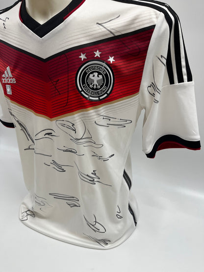 Deutschland Trikot WM 2014 Teamsigniert Autogramm DFB Weltmeister Adidas M