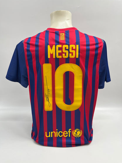 FC Barcelona Trikot Lionel Messi signiert Autogramm Nike COA L neu