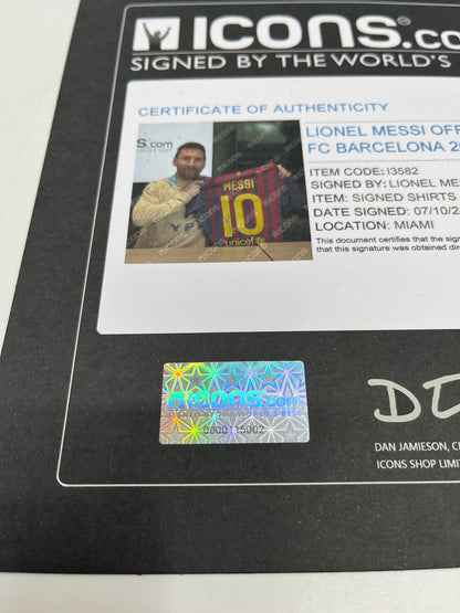 FC Barcelona Trikot Lionel Messi signiert Autogramm Nike COA L neu