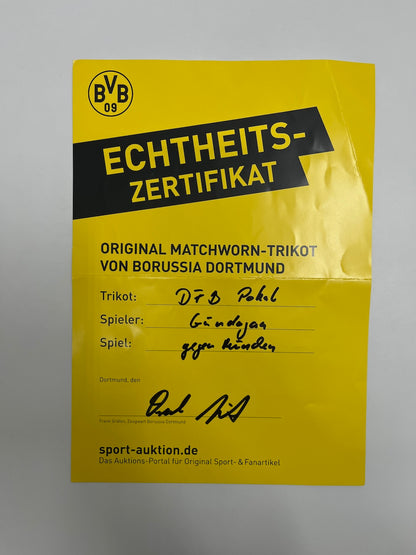 Matchworn Dortmund Trikot getragen von Ilkay Gündogan 27.02.2013 FCB-BVB