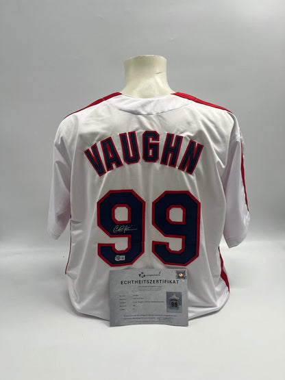 Ricky 'Wild Thing' Vaughn Jersey Charlie Sheen signiert Baseball COA XL