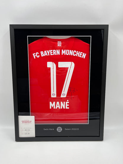 Bayern Munich Trikot Sadio Mane signed in CoA Adidas