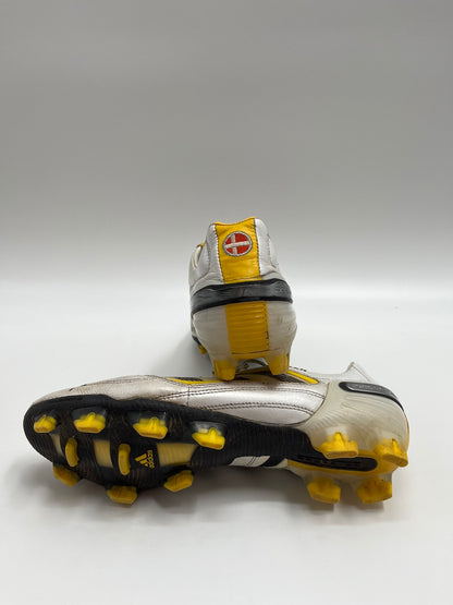 Matchworn soccer shoes Soren Larsen signed Schalke Adidas Coa