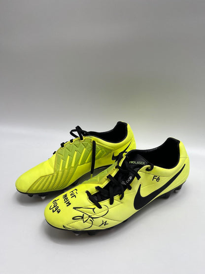 Matchworn soccer shoes Felipe Santana signed BVB Nike Coa