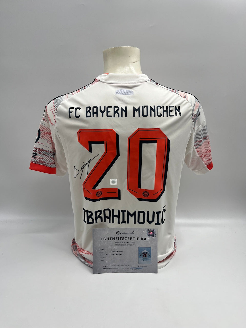 Bayern München Arijon Ibrahimovic signiert Autogramm Adidas COA M