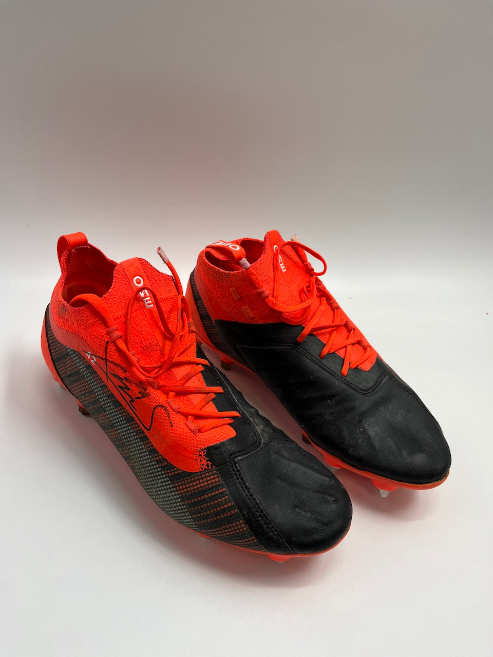 Matchworn Fußballschuhe Xaver Schlager signiert Puma COA