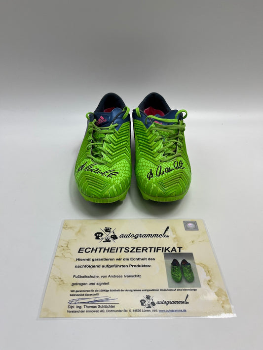 Matchworn Fußballschuhe Andreas Ivanschitz signiert Adidas COA