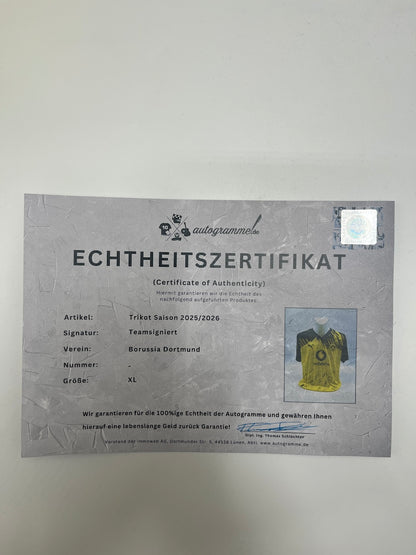 BVB Trikot 2025/2026 Teamsigniert Borussia Dortmund Neu Puma XL