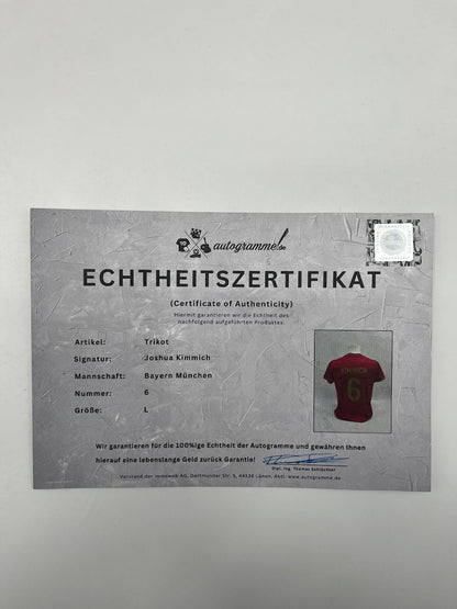 Bayern München Trikot Joshua Kimmich signiert Adidas FCB L