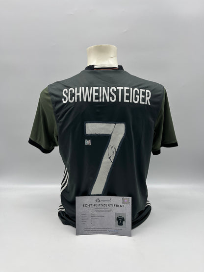 DFB Trikot Bastian Schweinsteiger signiert Autogramm Adidas COA M