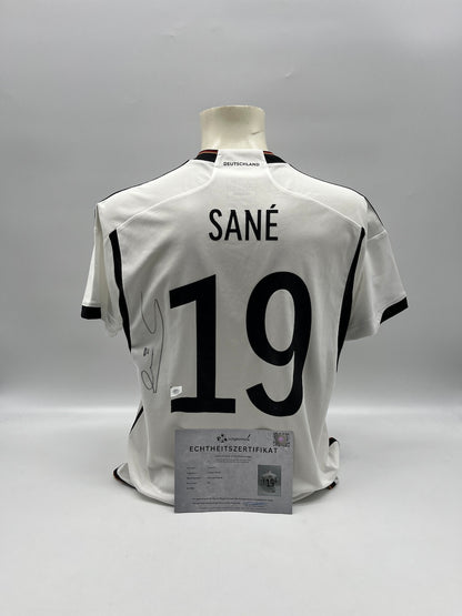 DFB Trikot Leroy Sane signiert Autogramm Adidas COA L