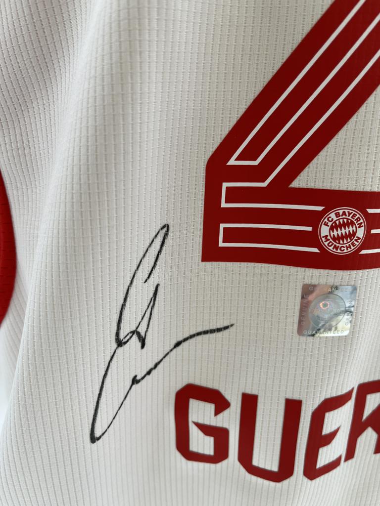 Bayern München Trikot Raphael Guerreiro signiert Autogramme Bundesliga Adidas L