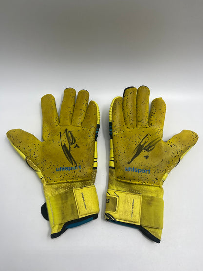 Matchworn goalkeeper gloves Andreas Luthe signed Coa