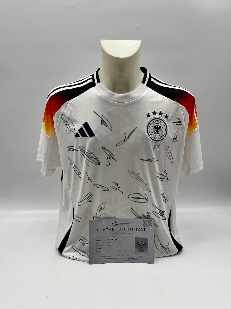 Deutschland Trikot EM 2024 Teamsigniert DFB COA Adidas XL