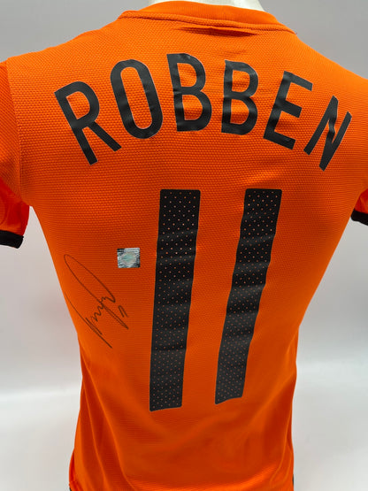 Niederlande Trikot Arjen Robben signiert Autogramm Holland XS
