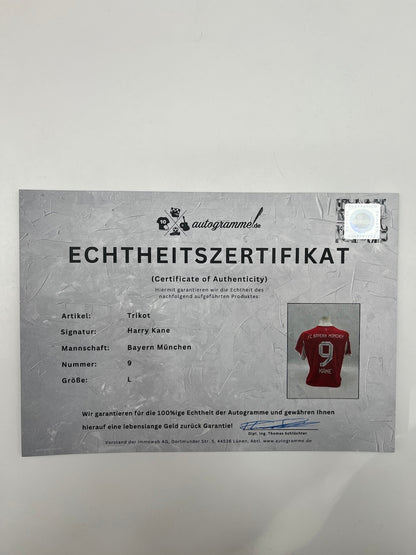 Bayern München Trikot Harry Kane signiert Autogramm Adidas COA L